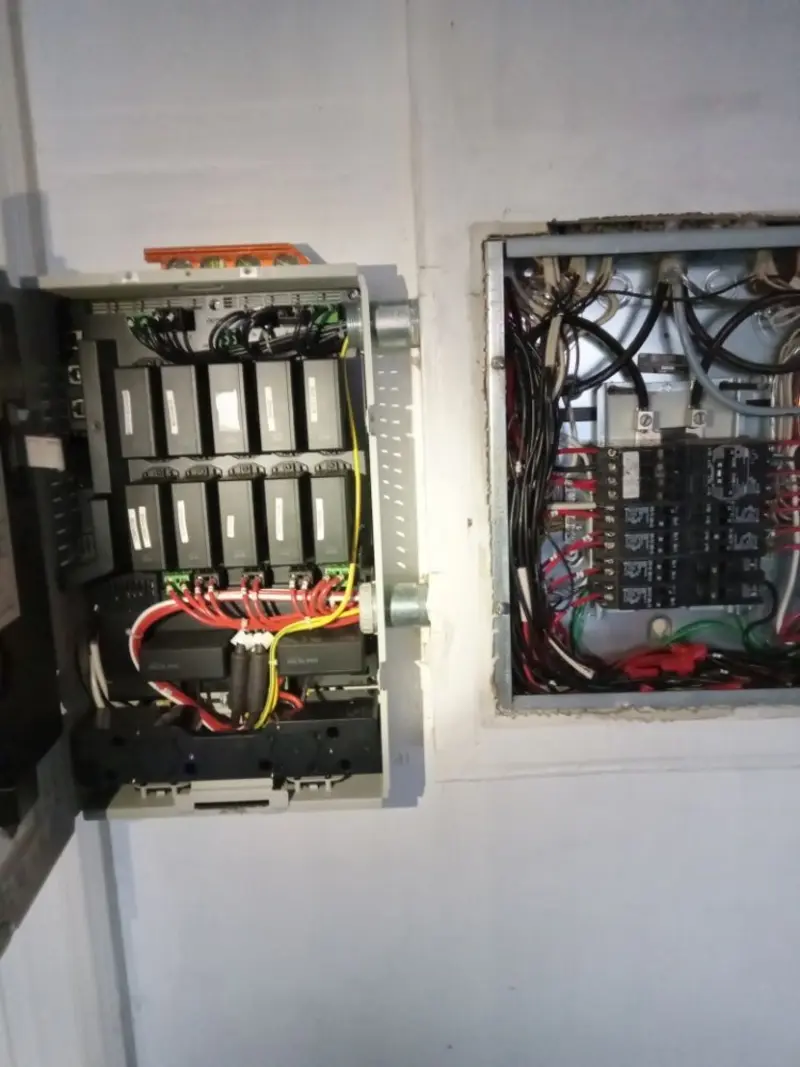 Electrical panel upgrade completed for Security Camera Wiring in North Richmond